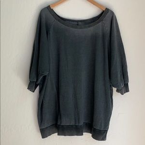 Free People Loose-Fitting Distressed Boho Sweater